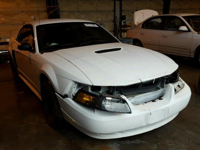 1FAFP40402F177816 - 2002 FORD MUSTANG WHITE photo 1