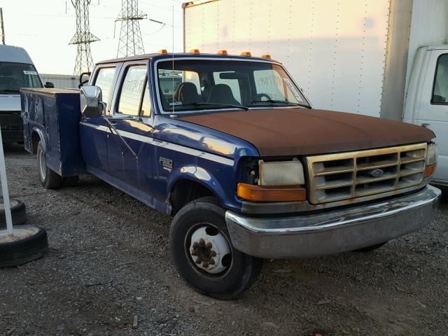 1FTJW35F7VEC65834 - 1997 FORD F350 BLUE photo 1