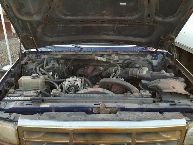 1FTJW35F7VEC65834 - 1997 FORD F350 BLUE photo 7