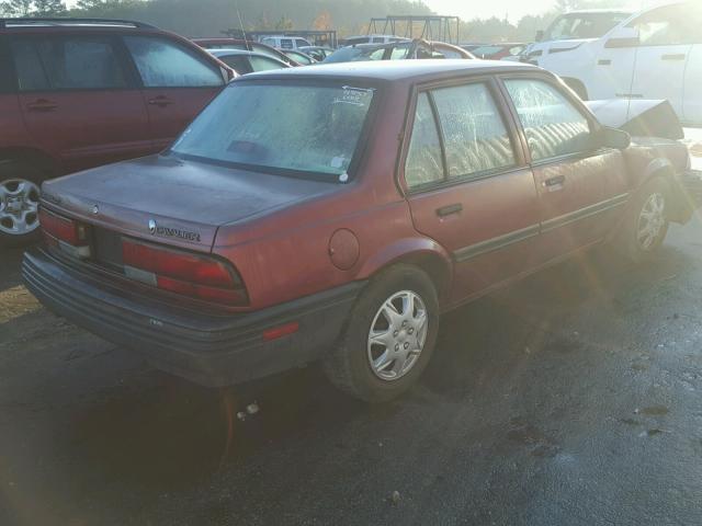 1G1JC5448P7226707 - 1993 CHEVROLET CAVALIER V RED photo 4