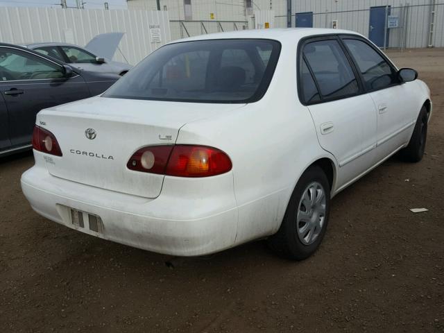 2T1BR12E91C406878 - 2001 TOYOTA COROLLA CE WHITE photo 4