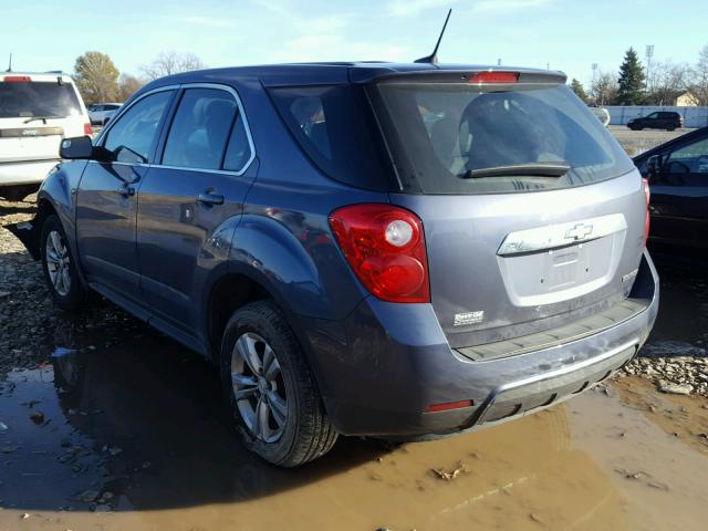 2GNALAEKXE6106828 - 2014 CHEVROLET EQUINOX LS BLUE photo 3