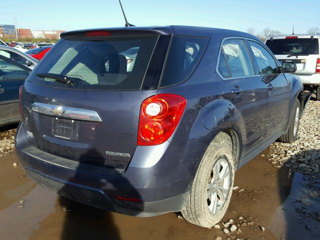 2GNALAEKXE6106828 - 2014 CHEVROLET EQUINOX LS BLUE photo 4