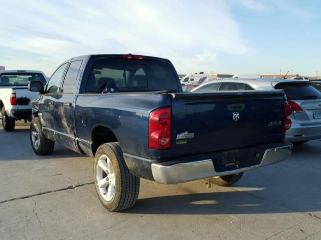 1D7HU18N28J133335 - 2008 DODGE RAM 1500 S BLUE photo 3