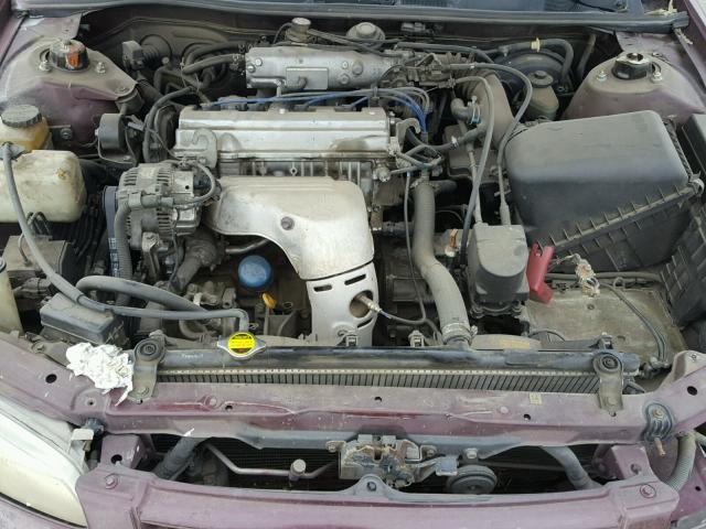 JT2BG22K4W0162679 - 1998 TOYOTA CAMRY CE BURGUNDY photo 7