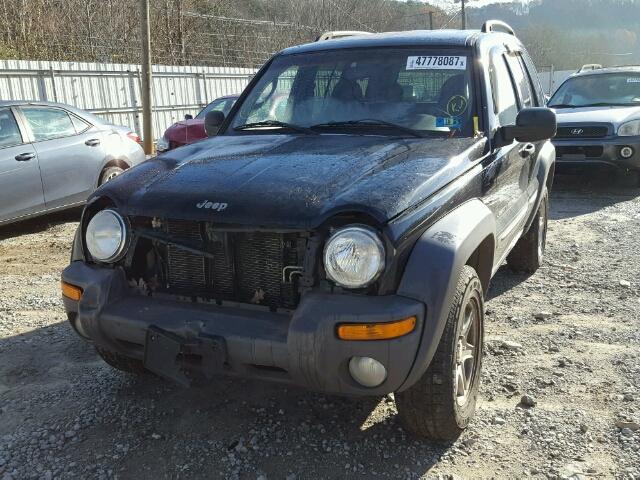 1J4GL48K72W139359 - 2002 JEEP LIBERTY SP BLACK photo 2