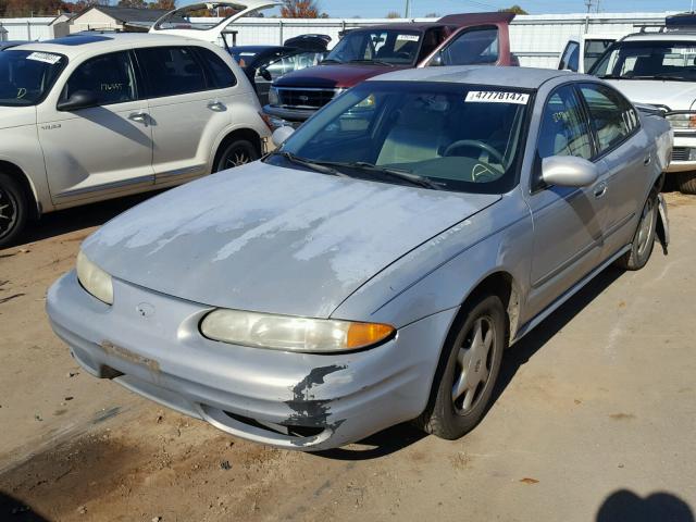 1G3NL52T6YC412225 - 2000 OLDSMOBILE ALERO GL SILVER photo 2