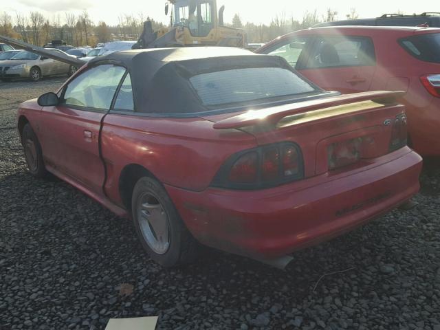 1FAFP444XWF105313 - 1998 FORD MUSTANG RED photo 3