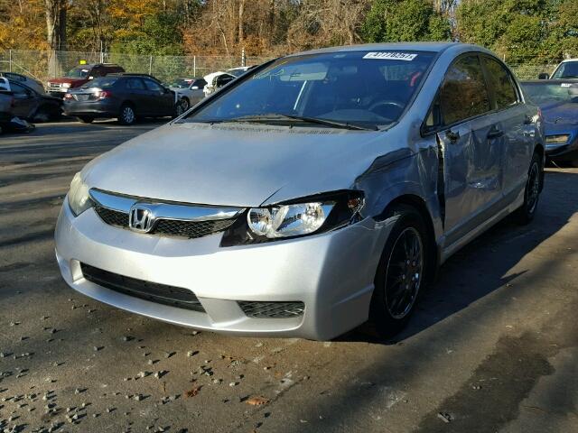 2HGFA1F36AH311591 - 2010 HONDA CIVIC VP SILVER photo 2