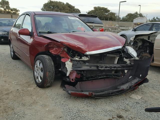 KNAFE121185578658 - 2008 KIA SPECTRA EX BURGUNDY photo 1