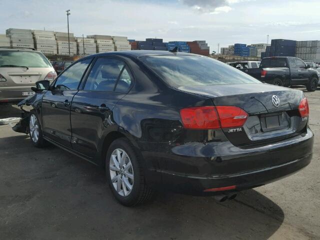 3VWDP7AJ7CM070347 - 2012 VOLKSWAGEN JETTA SE Qara foto 3