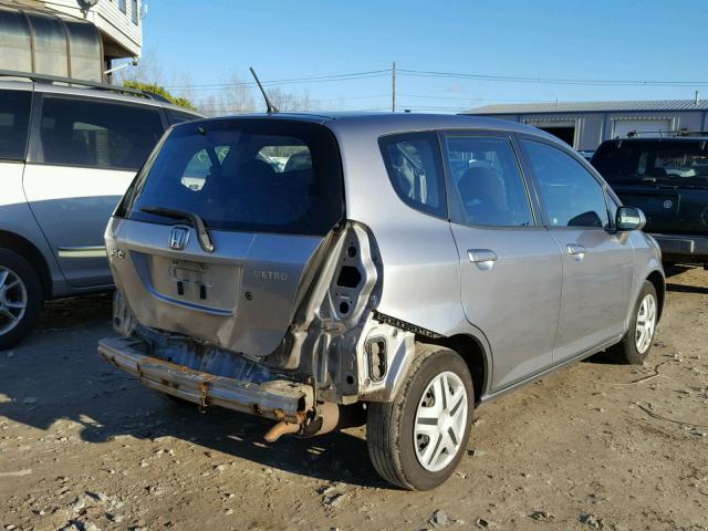 JHMGD38497S066829 - 2007 HONDA FIT SILVER photo 4