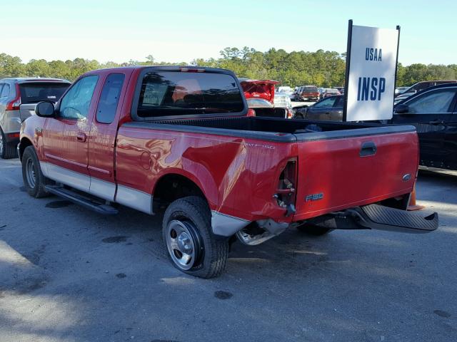 1FTZX17271NA93572 - 2001 FORD F150 RED photo 3