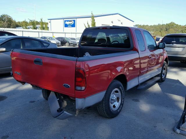 1FTZX17271NA93572 - 2001 FORD F150 RED photo 4