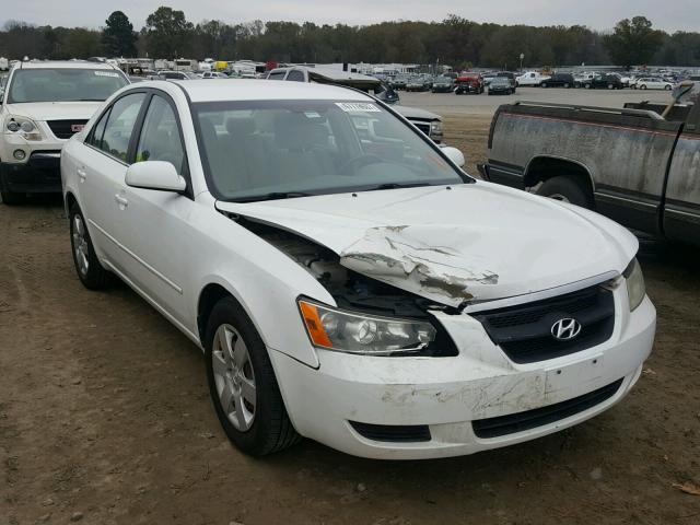 5NPET46CX7H242832 - 2007 HYUNDAI SONATA GLS WHITE photo 1