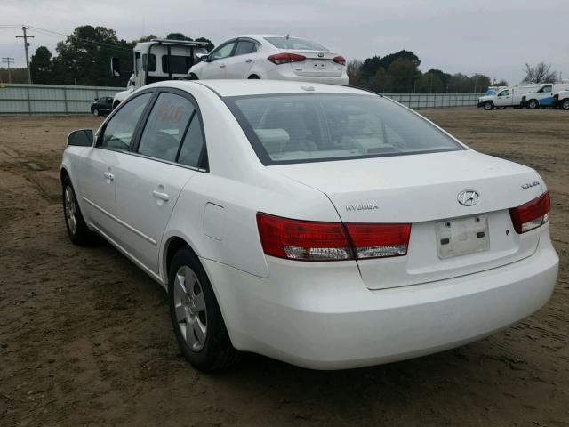 5NPET46CX7H242832 - 2007 HYUNDAI SONATA GLS WHITE photo 3