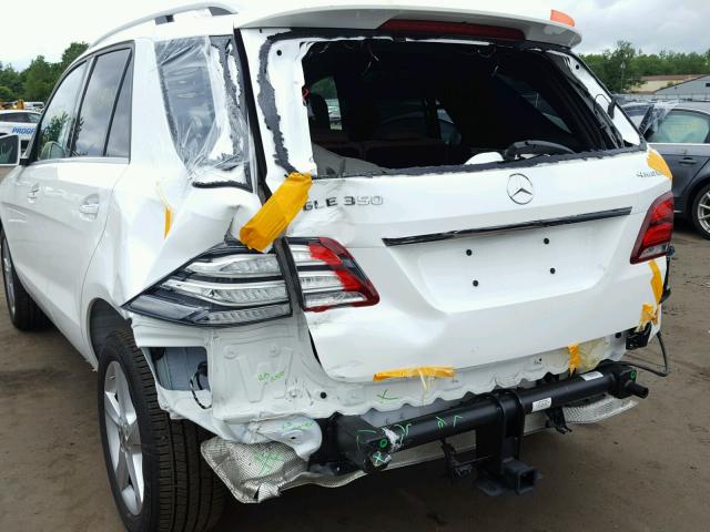 4JGDA5HB1JB079052 - 2018 MERCEDES-BENZ GLE 350 4M WHITE photo 9