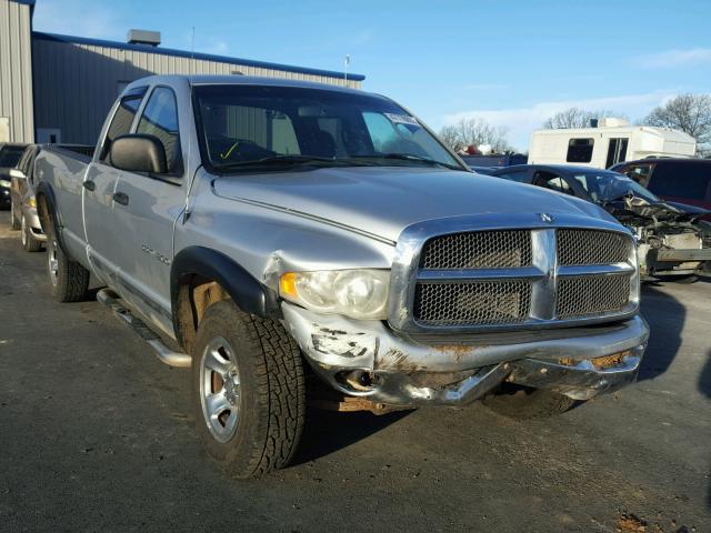 3B7HU18Z52G106944 - 2002 DODGE RAM 1500 SILVER photo 1