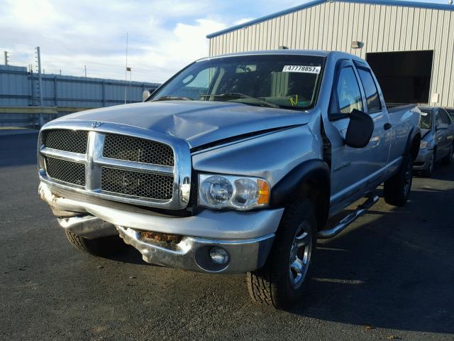 3B7HU18Z52G106944 - 2002 DODGE RAM 1500 SILVER photo 2