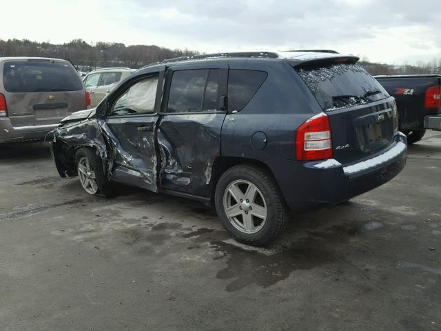 1J8FF47W98D733364 - 2008 JEEP COMPASS SP BLUE photo 3