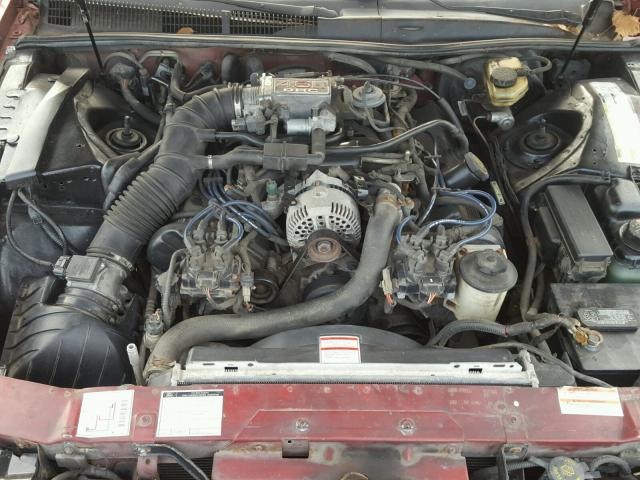 1FAPP62T5PH222152 - 1993 FORD THUNDERBIR MAROON photo 7