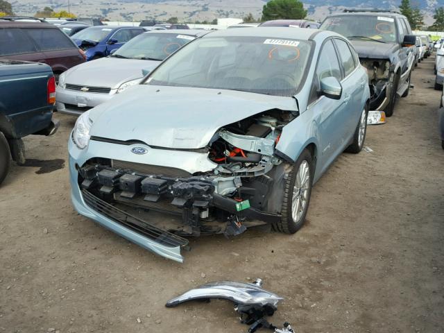 1FADP3R42DL139884 - 2013 FORD FOCUS BEV TEAL photo 2