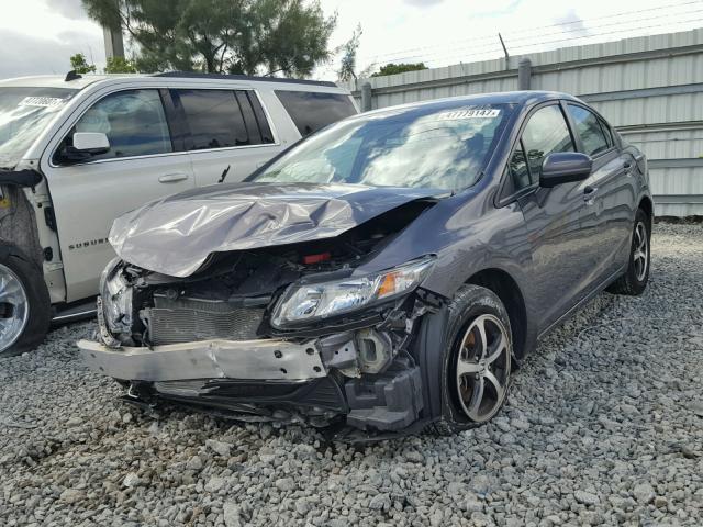 19XFB2F73FE090362 - 2015 HONDA CIVIC SE SILVER photo 2