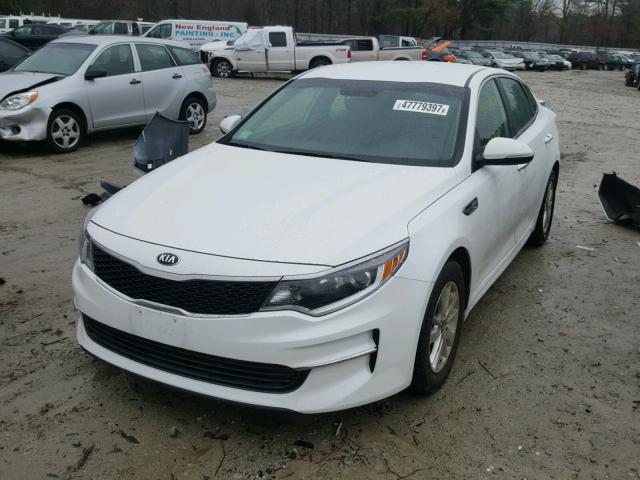 5XXGT4L31GG069534 - 2016 KIA OPTIMA LX WHITE photo 2