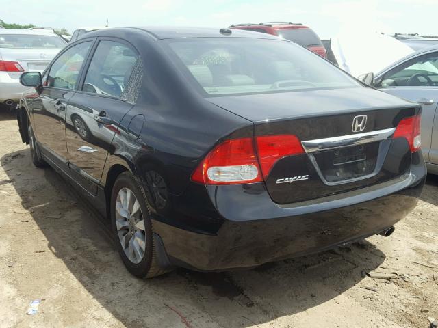 19XFA1F90BE019029 - 2011 HONDA CIVIC EXL 黑色 照片 3