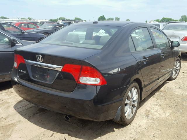 19XFA1F90BE019029 - 2011 HONDA CIVIC EXL 黑色 照片 4