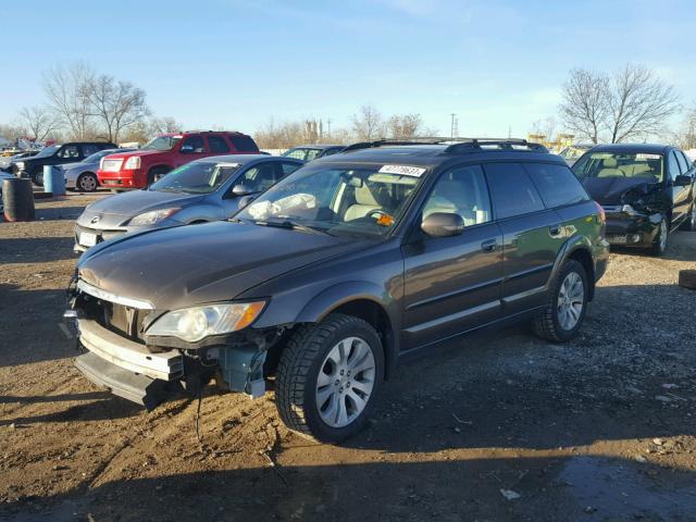 4S4BP85C694328577 - 2009 SUBARU OUTBACK 3. GRAY photo 2