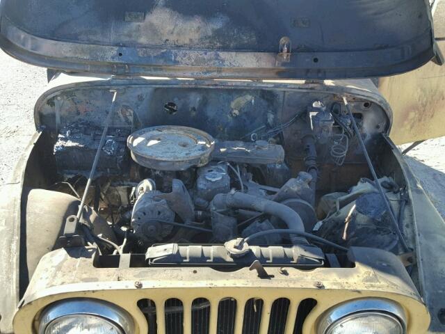 1JCBM87E1BT057028 - 1981 JEEP JEEP CJ7 YELLOW photo 7