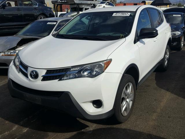 2T3BFREV1DW053727 - 2013 TOYOTA RAV4 LE WHITE photo 2