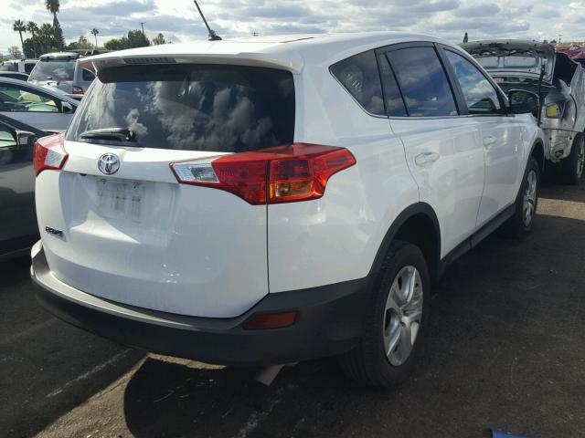 2T3BFREV1DW053727 - 2013 TOYOTA RAV4 LE WHITE photo 4