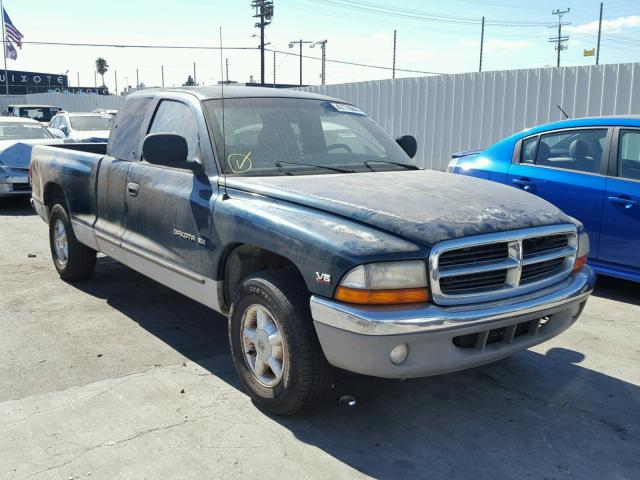 1B7GL23X2VS285449 - 1997 DODGE DAKOTA GREEN photo 1