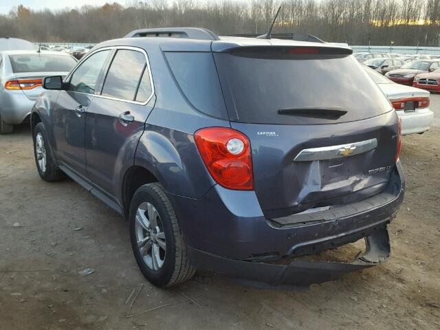 2GNALDEK7D6260610 - 2013 CHEVROLET EQUINOX LT BLUE photo 3