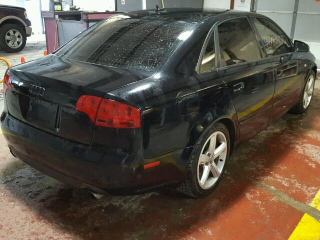 WAUDH78EX7A061411 - 2007 AUDI A4 3.2 QUA BLACK photo 4