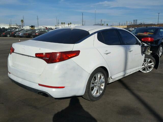 KNAGM4AD2E5071784 - 2014 KIA OPTIMA HYB WHITE photo 4