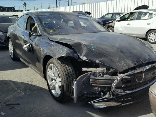 5YJSA1H10EFP55022 - 2014 TESLA MODEL S BLACK photo 1
