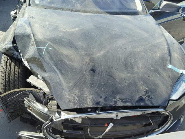 5YJSA1H10EFP55022 - 2014 TESLA MODEL S BLACK photo 7