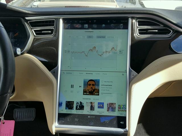 5YJSA1H10EFP55022 - 2014 TESLA MODEL S BLACK photo 9