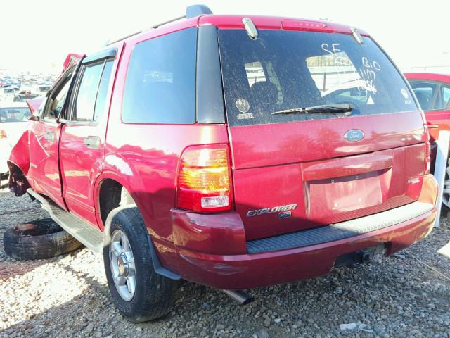 1FMZU73K55ZA07607 - 2005 FORD EXPLORER X RED photo 3