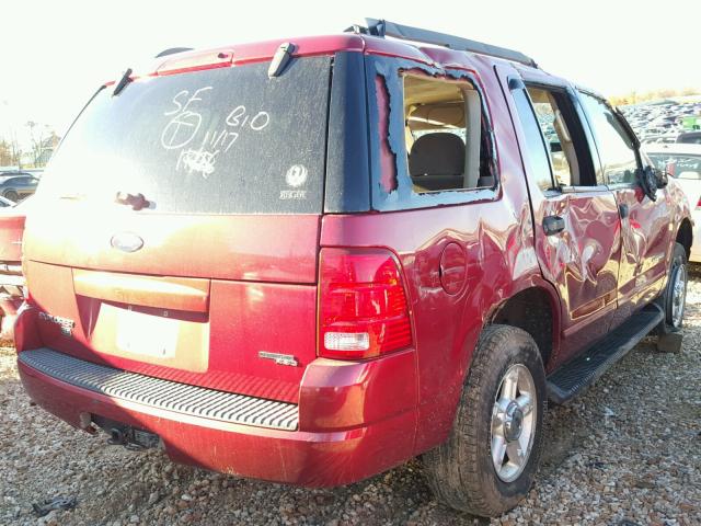 1FMZU73K55ZA07607 - 2005 FORD EXPLORER X RED photo 4