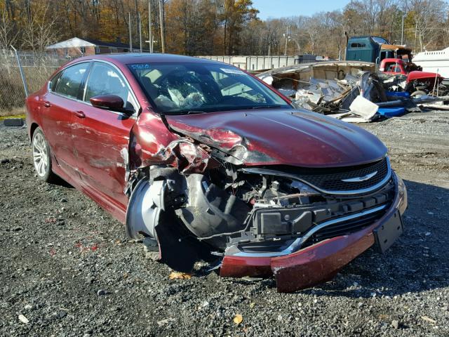 1C3CCCAB6FN652241 - 2015 CHRYSLER 200 LIMITE RED photo 1