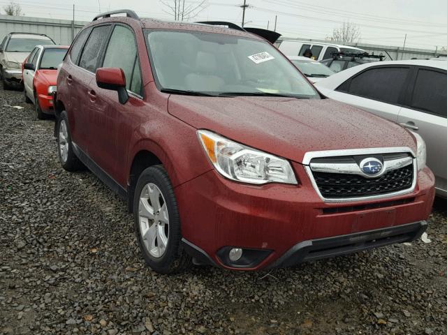 JF2SJAHC9FH409071 - 2015 SUBARU FORESTER 2 RED photo 1