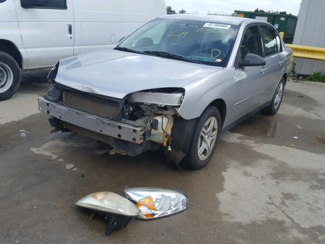 1G1ZS58N68F103813 - 2008 CHEVROLET MALIBU LS ვერცხლისფერი ფოტო 2