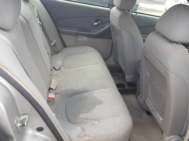 1G1ZS58N68F103813 - 2008 CHEVROLET MALIBU LS ვერცხლისფერი ფოტო 6