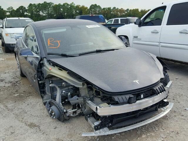 5YJ3E1EAXJF035878 - 2018 TESLA MODEL 3 ნაცრისფერი ფოტო 1