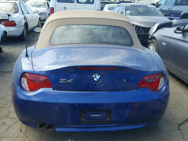 4USBU33567LW72377 - 2007 BMW Z4 3.0 BLUE photo 6