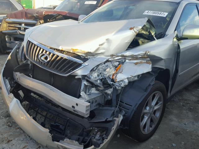 2T2GK31U98C051084 - 2008 LEXUS RX 350 SILVER photo 9